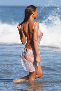 Charlie Riina Is Totally Wet On The Beach 14