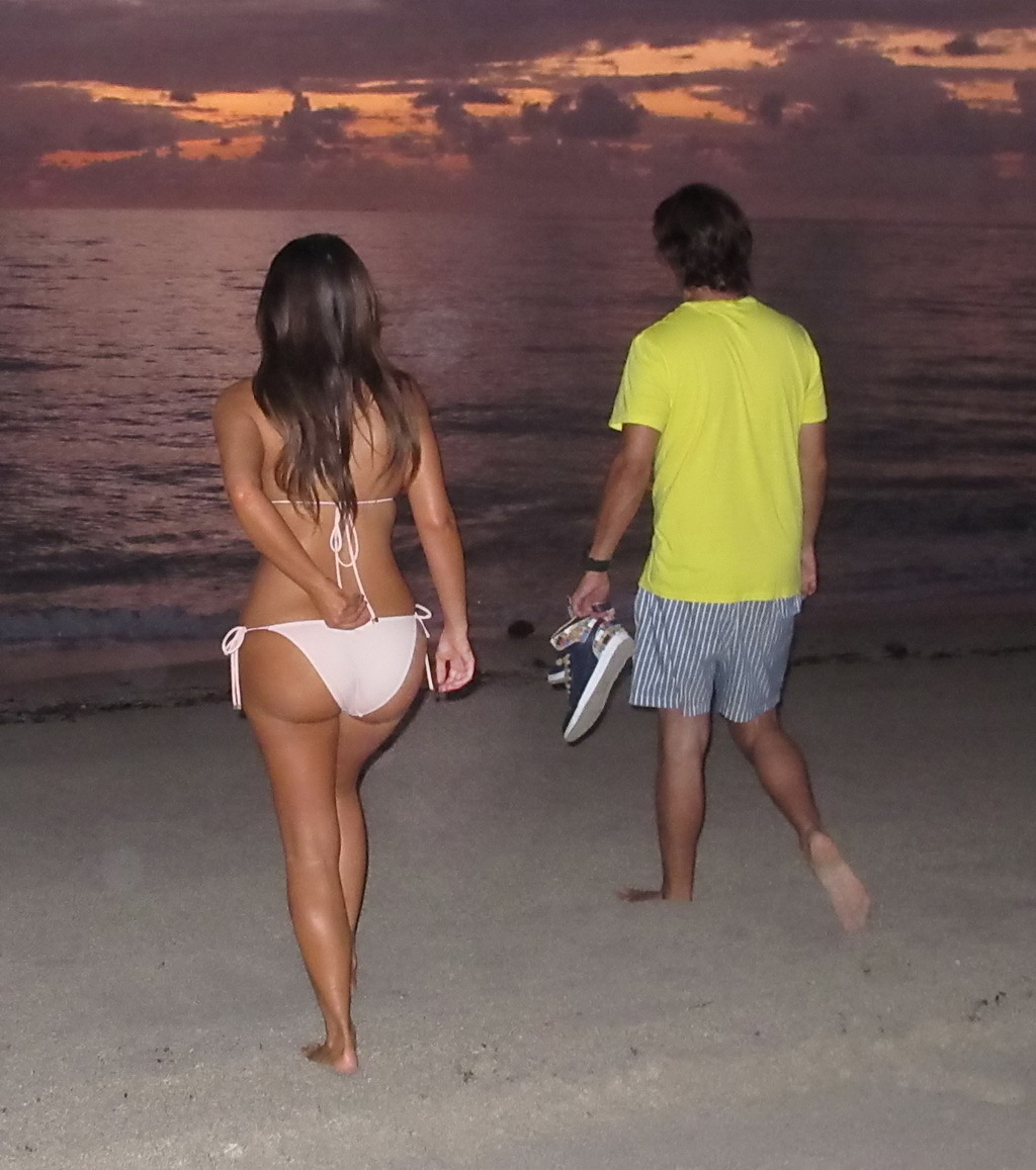 Kim Kardashian In Sexy Peach Bikini 05