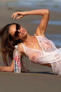 Charlie Riina Is Totally Wet On The Beach 09