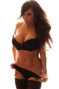 Candace Glows In Her Black Lace Bra And Panties