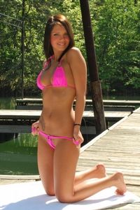 Lake Tanning In Mikro Bikini
